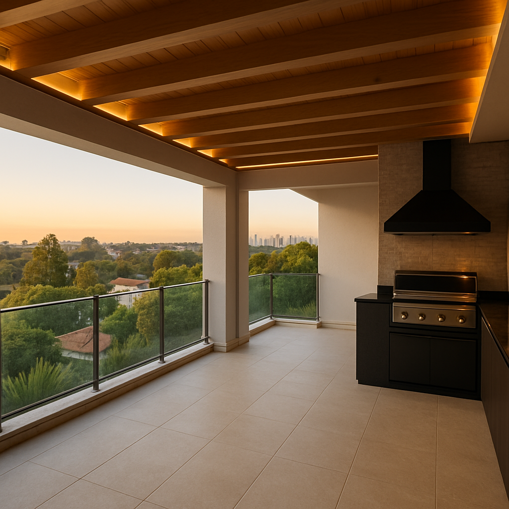 Terraço, Churrasqueira e Vista: Por Que os Espaços Externos São o Verdadeiro Diferencial de uma Casa de Alto Padrão em Curitiba